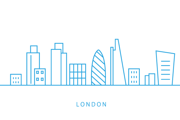 ロンドンの線画イラスト コンパクト 街 建物系イラスト専門サイト Town Illust