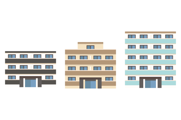 小規模マンション 街 建物系イラスト専門サイト Town Illust