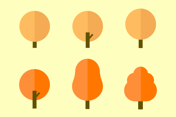 シンプルな木のイラスト3