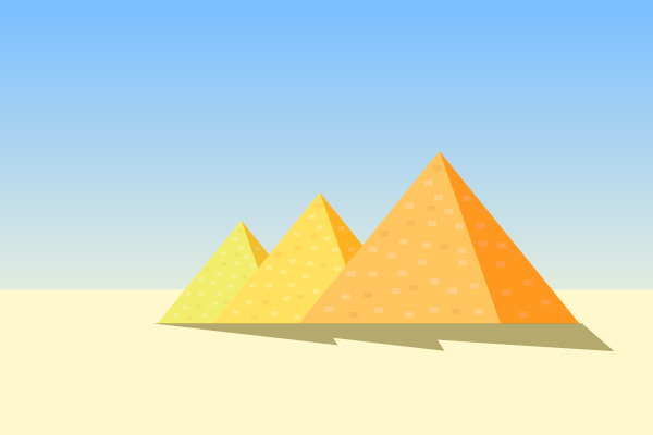 ピラミッドのイラスト1