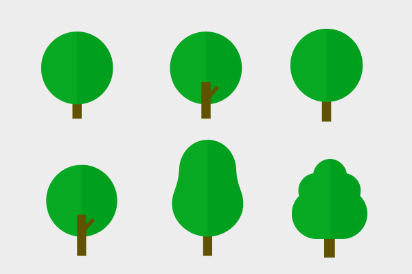 シンプルな木のイラスト1